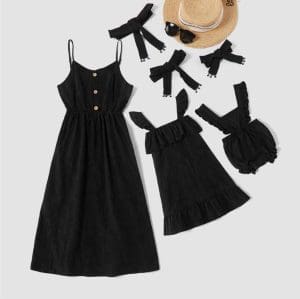 Robe Lila Pour Mère Et Fille - Ensemble Assorti