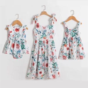 Robe Assortie Pour Mère Et Fille Bébé