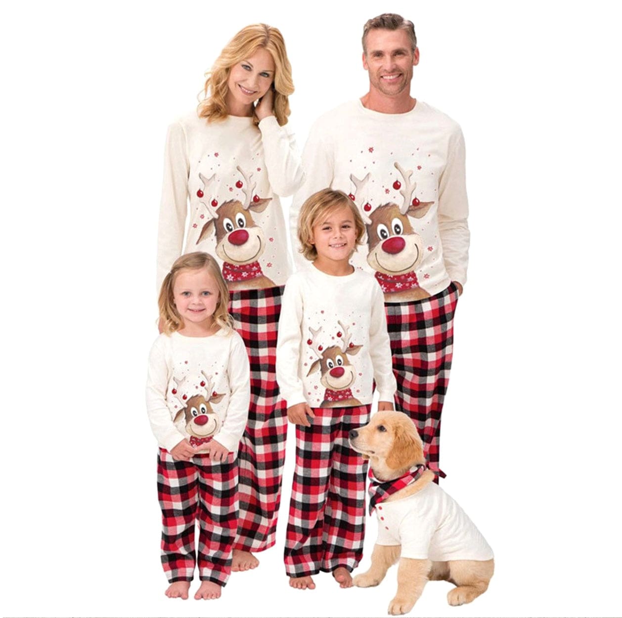 Pyjama Noel Famille Pareil Rodolph