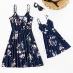 Robe À Motifs De Fleurs Pour Mère Et Fille