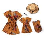 Combishort Mère Fille Tropical
