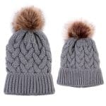 Bonnet Assorti Famille Gris