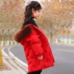 Manteau Assorti Mere Fille Rouge