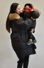 Manteau Famille Assorti Noir