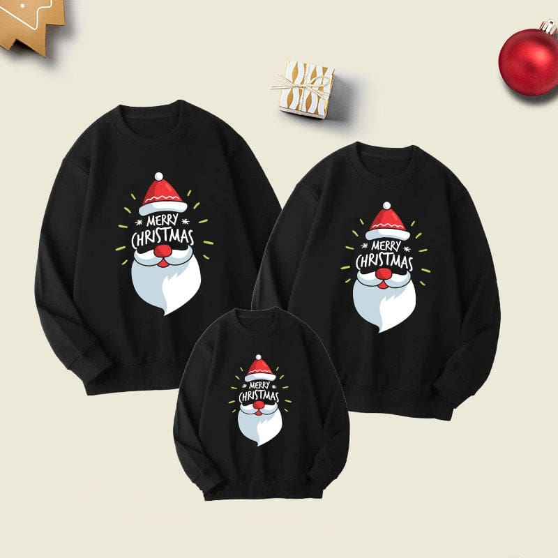 Pull de Noel pour famille Pere Noel