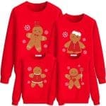 Pull de Noel identique bonhomme pain d'epice