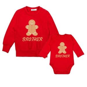 Pull de Noel Identique Frere Soeur