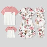 Ensembles Coordonnés À Motifs De Grandes Fleurs