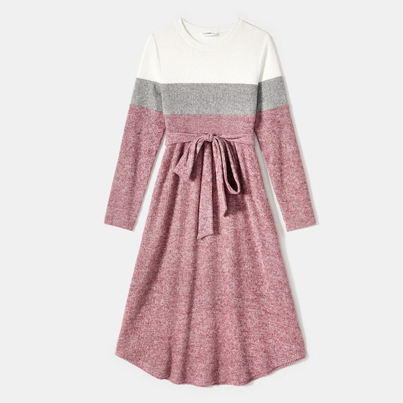 Ensemble De Tenues Coordonnées À Lignes Roses Et Grises – Image 4