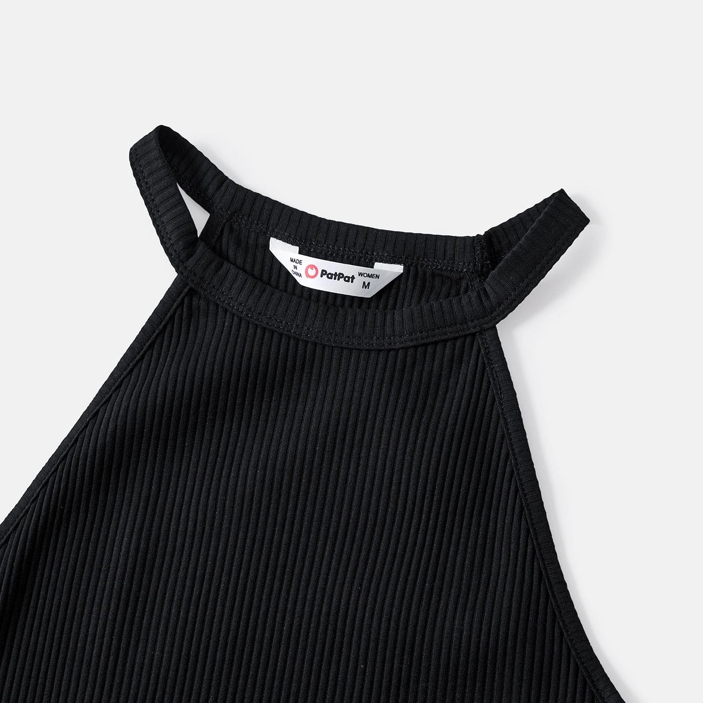 Robe Mère Et Fille Assorties En Noir – Image 6
