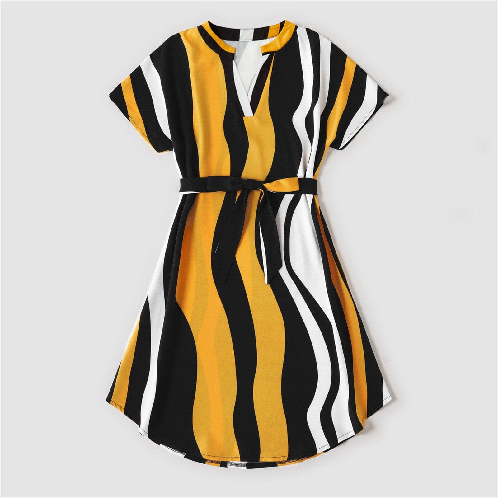 Ensemble Vestimentaire Motif Zèbre Jaune – Image 4