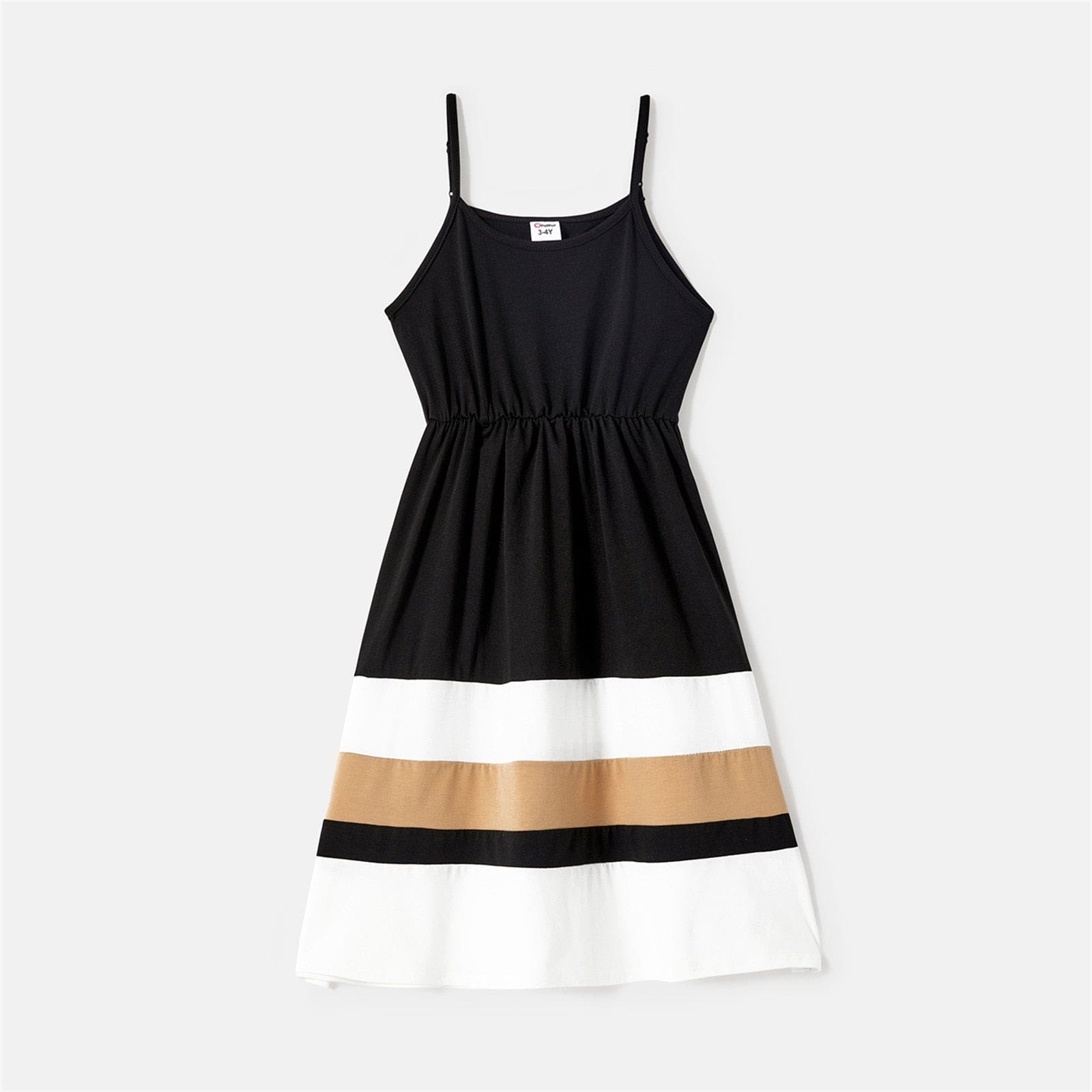 Ensemble De Vêtements Coordonnés En Noir, Blanc Et Beige – Image 3