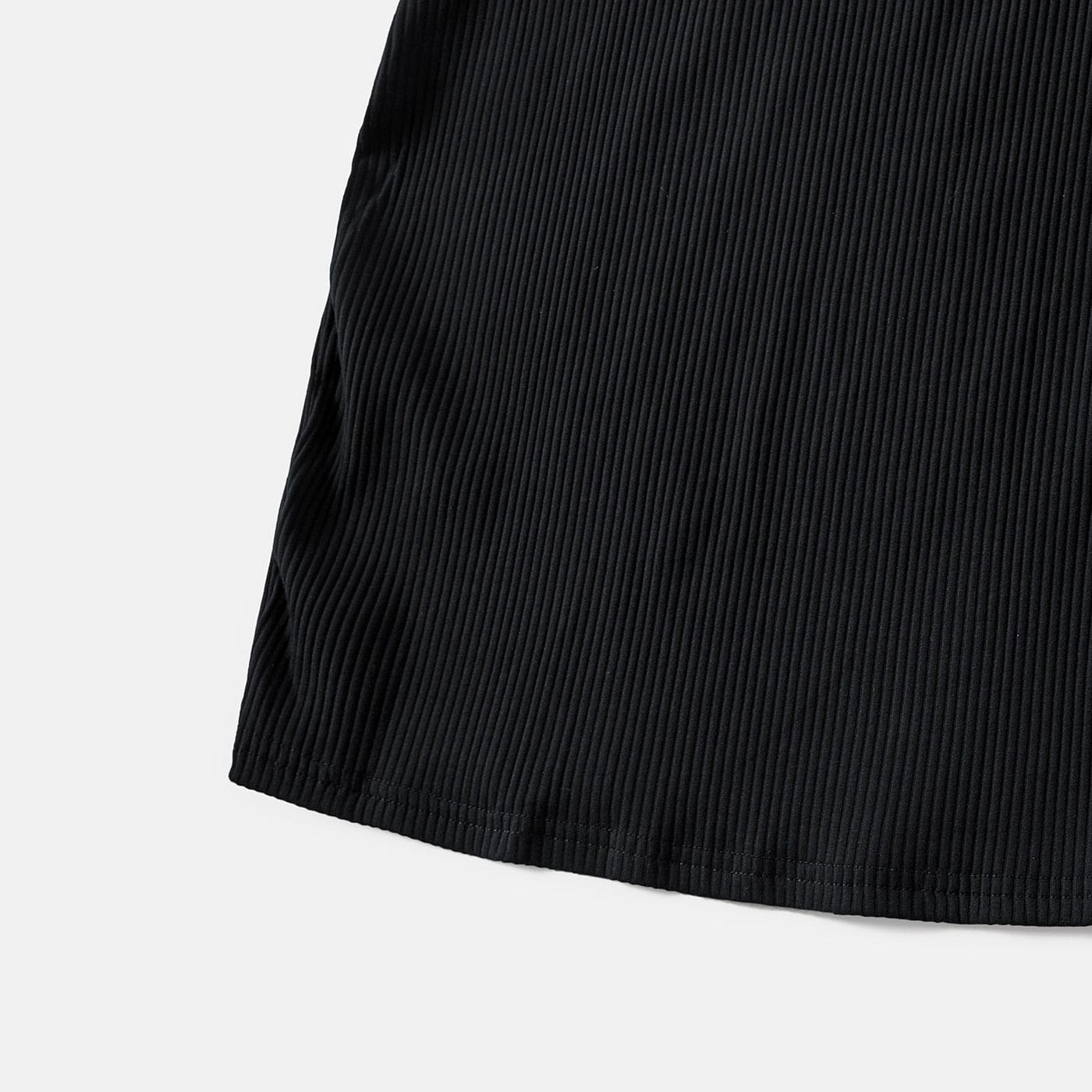 Robe Mère Et Fille Assorties En Noir – Image 3
