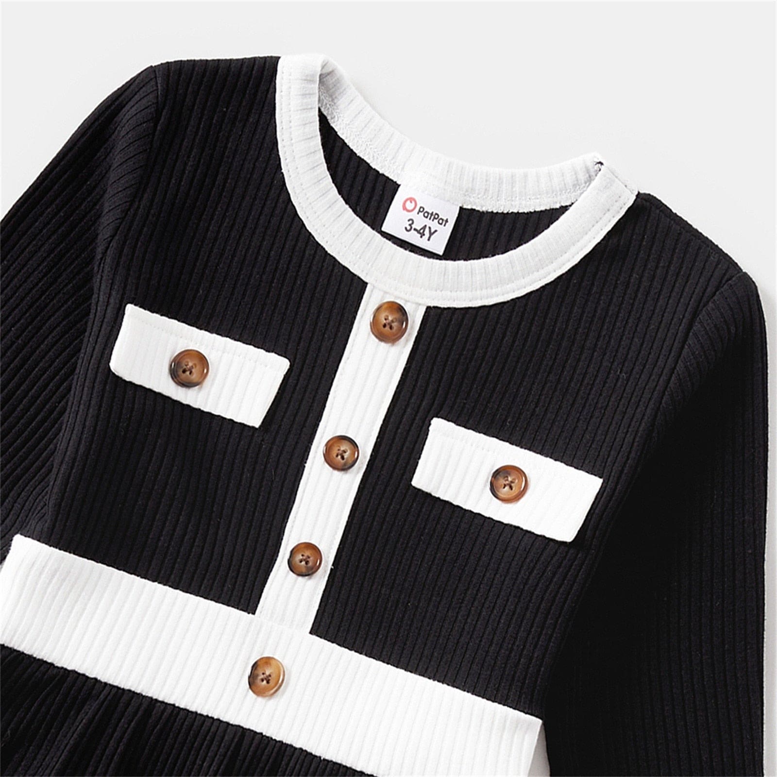 Robe Élégante Noire Et Blanche Pour Cérémonie – Image 6