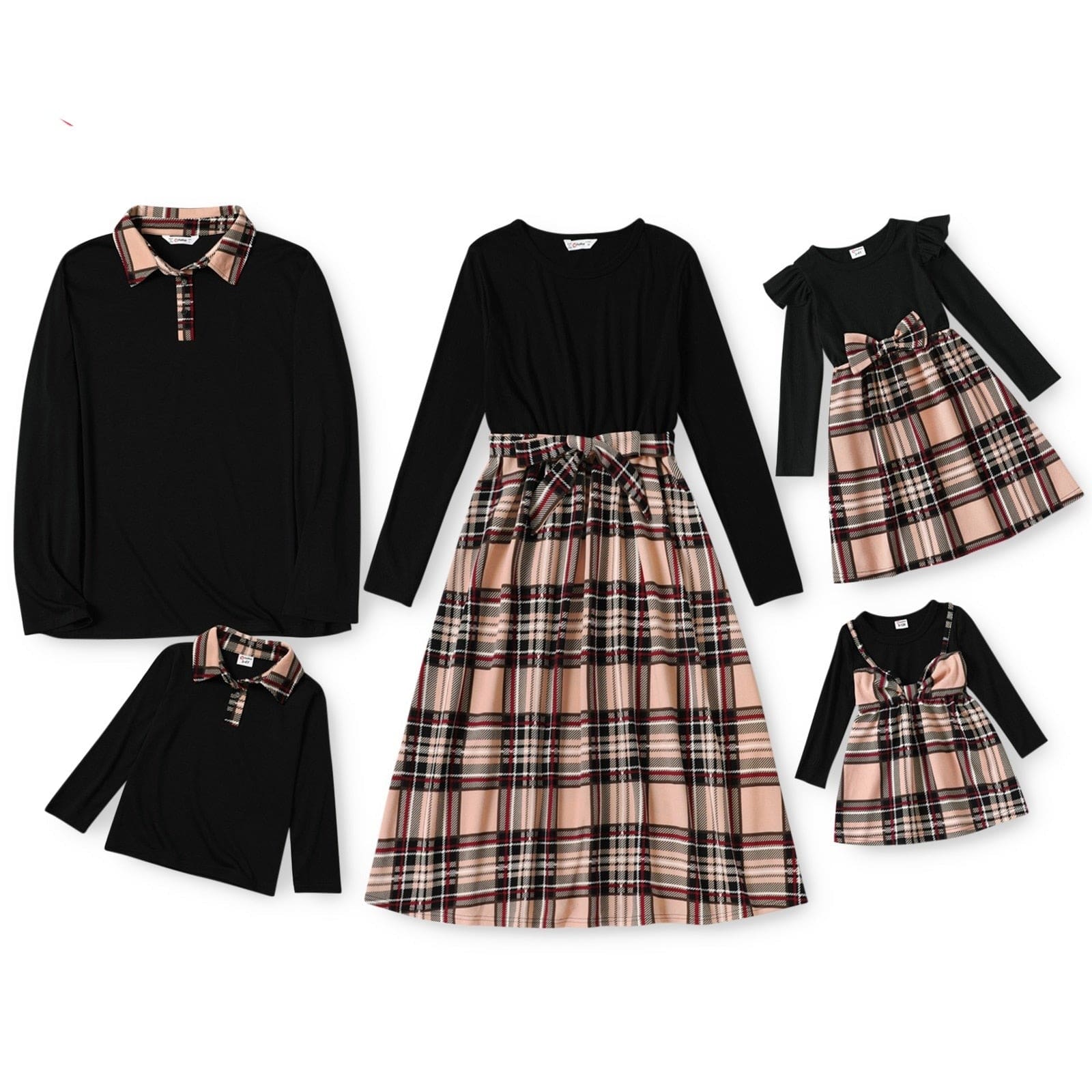 Robe Coordonnée À Carreaux Pour Mère Et Fille – Image 3