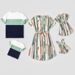 Ensemble De Mode Avec Motifs Coordonnés