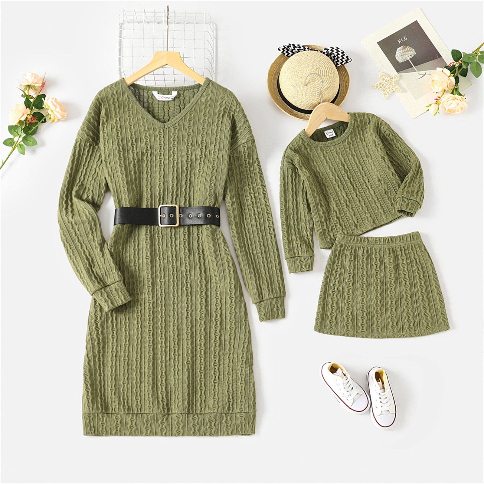 Robe Duo Mère Et Fille En Tricot