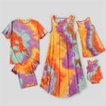 Ensemble Plage Tie-Dye Familial