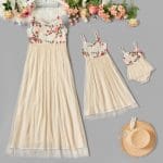 Robe De Fête En Tulle Pour Mère Et Fille