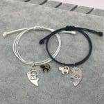 Bracelet Blanc et Noir Couple Bracelet Couple Mon Mini Moi Noir et Blanc 