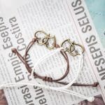 Bracelet Couple Fil Bracelet Couple Mon Mini Moi Blanc et Brun 