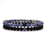 Bracelet Couple Pierre Bracelet Couple Mon Mini Moi Lot de 2 bracelets 