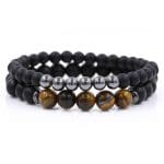 Bracelet Mixte Couple Bracelet Couple Mon Mini Moi Taille S 16-17cm 