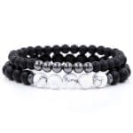 Bracelet Mixte pour Couple Bracelet Couple Mon Mini Moi Taille S 16-17cm 