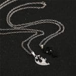 Collier Coeur Brise Couple Collier Couple Mon Mini Moi 60 cm 