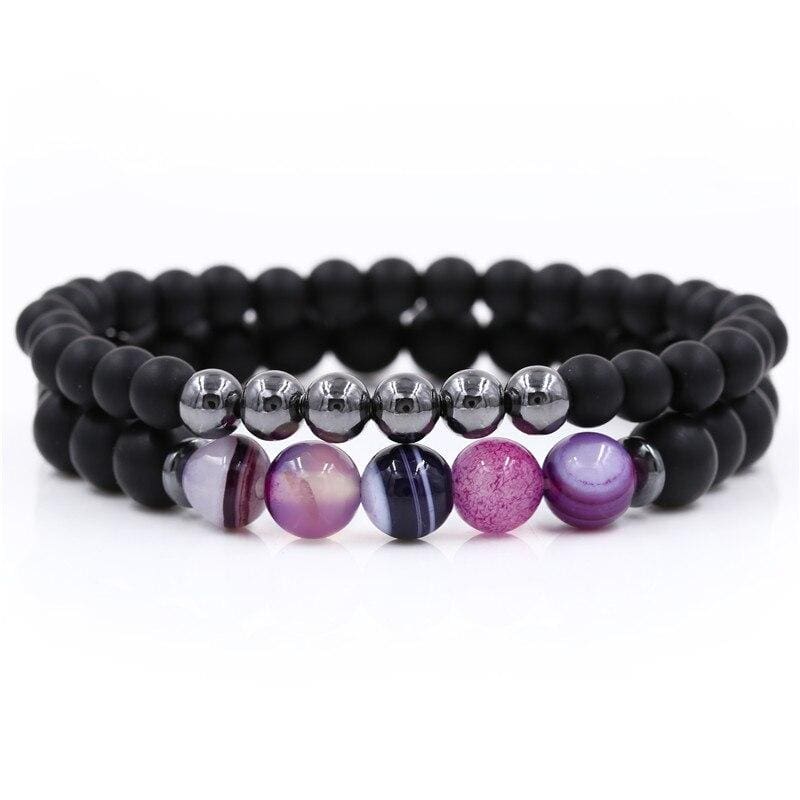 Duo de Bracelet Couple Bracelet Couple Mon Mini Moi Taille S 16-17cm