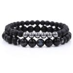 Duo de Bracelet pour Couple Bracelet Couple Mon Mini Moi Taille S 16-17cm 