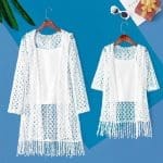 Gilet Et T-shirt Assorti Mere Fille