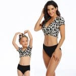 Maillot De Bain Mere Fille 2 Pieces Jungle