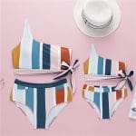 Maillot De Bain Mere Fille 2 Pieces Moderne