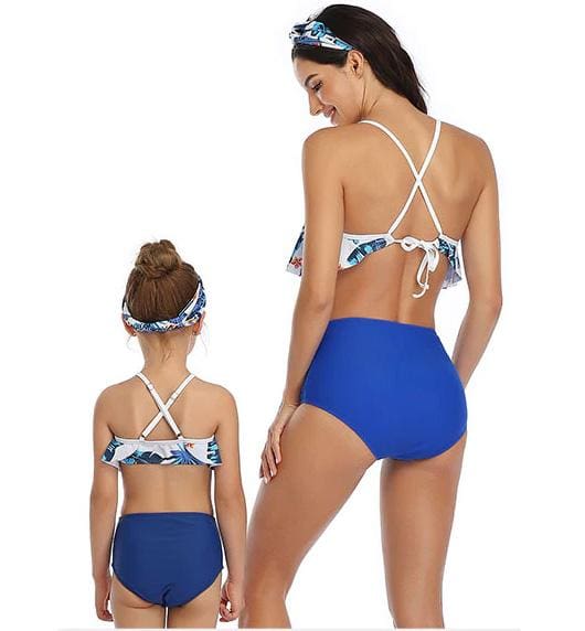 Maillot De Bain Mere Fille 2 Pieces Monoï – Image 3