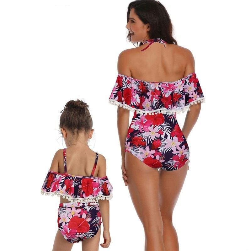 Maillot De Bain Mere Fille Assorti – Image 2