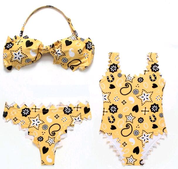 Maillot De Bain Mere Fille Playa Jaune