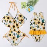 Maillot De Bain Mere Fille Tournesol