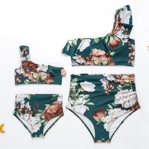Maillot De Bain Mere Fille Une Manche