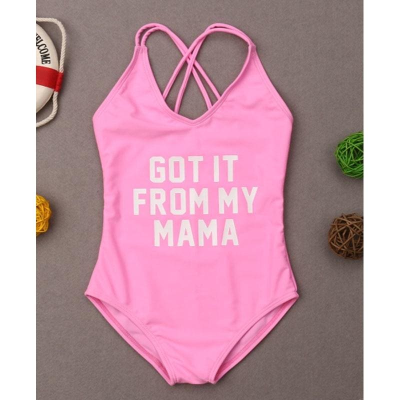 Maillot De Bain Mere Fille Une Piece Rose Maillot de Bain Mere Fille Mon Mini Moi Fille S