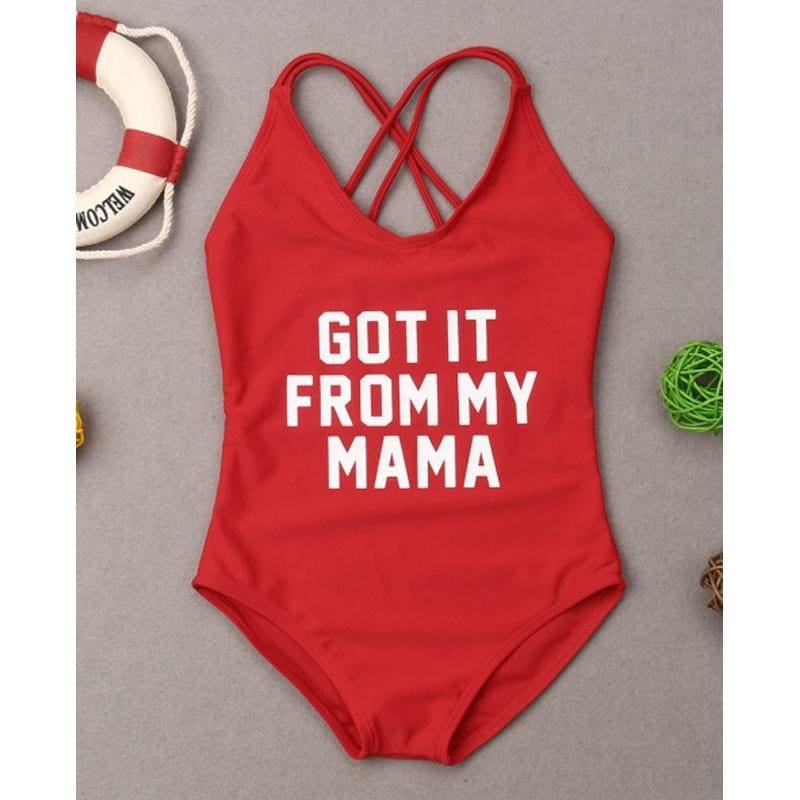 Maillot De Bain Mere Fille Une Piece Rouge Maillot de Bain Mere Fille Mon Mini Moi Fille S