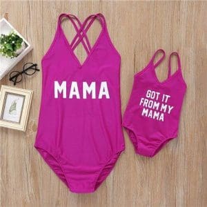 Maillot De Bain Mere Fille Une Piece Violet Maillot de Bain Mere Fille Mon Mini Moi Maman S