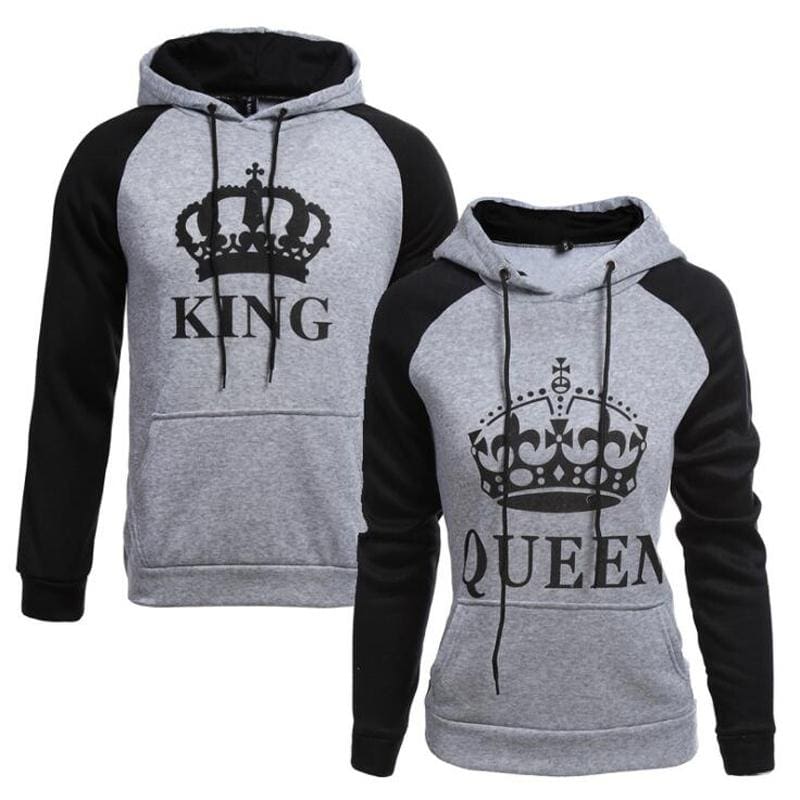 Sweat-Shirts Duo Roi Et Reine Pour Couples – Image 4