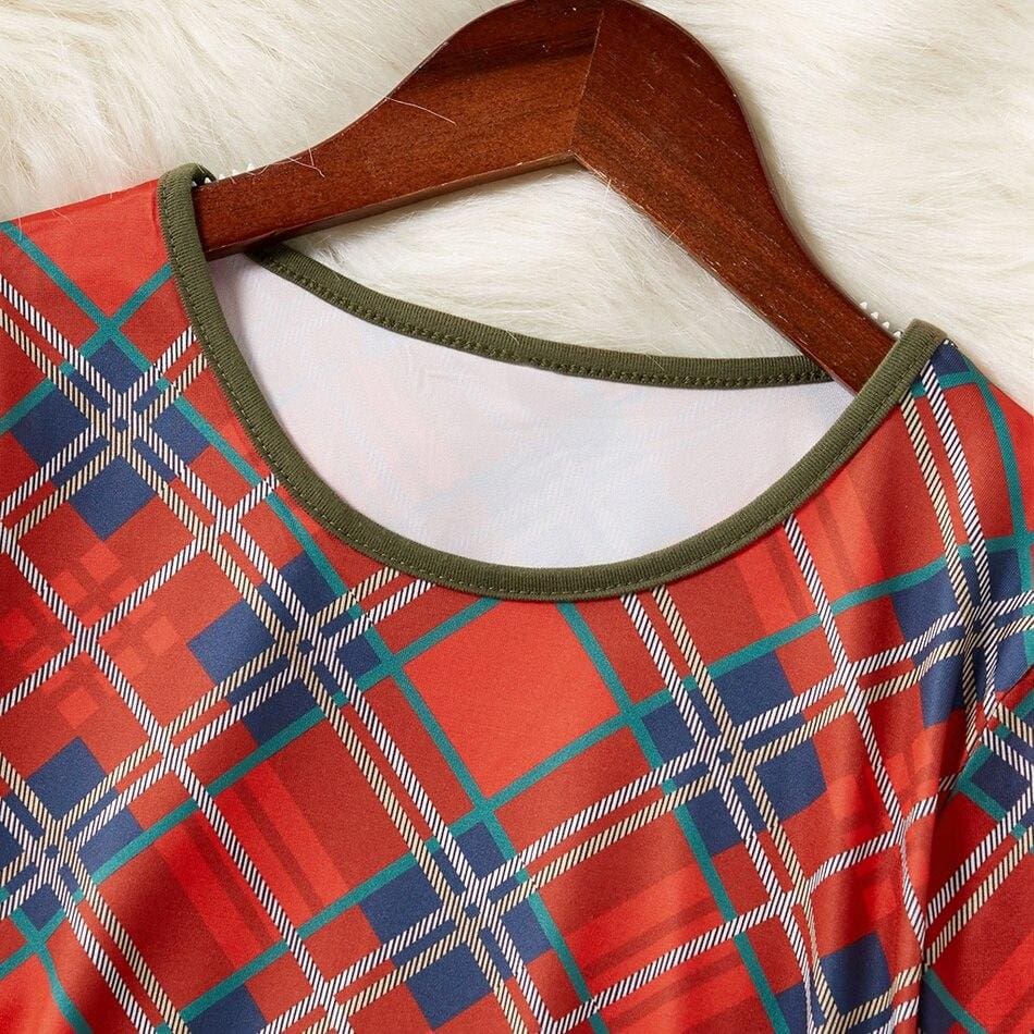 Pull Assorti À Carreaux Pour Mère Et Fille – Image 2