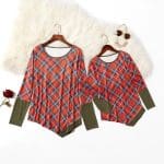 Pull Assorti À Carreaux Pour Mère Et Fille