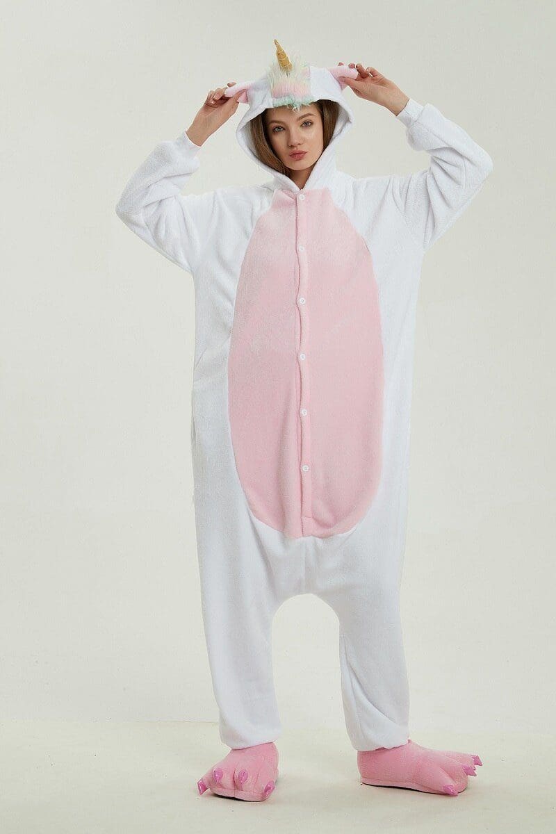 Pyjama De Licorne Blanc - Ensemble Assorti Mère Et Fille – Image 2