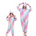 Ensemble De Nuit Licorne Parsemée D'Étoiles - Accoutrement Assorti Mère Et Fille