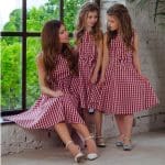 Robe Rouge Pour Fille Et Maman Style Années 50