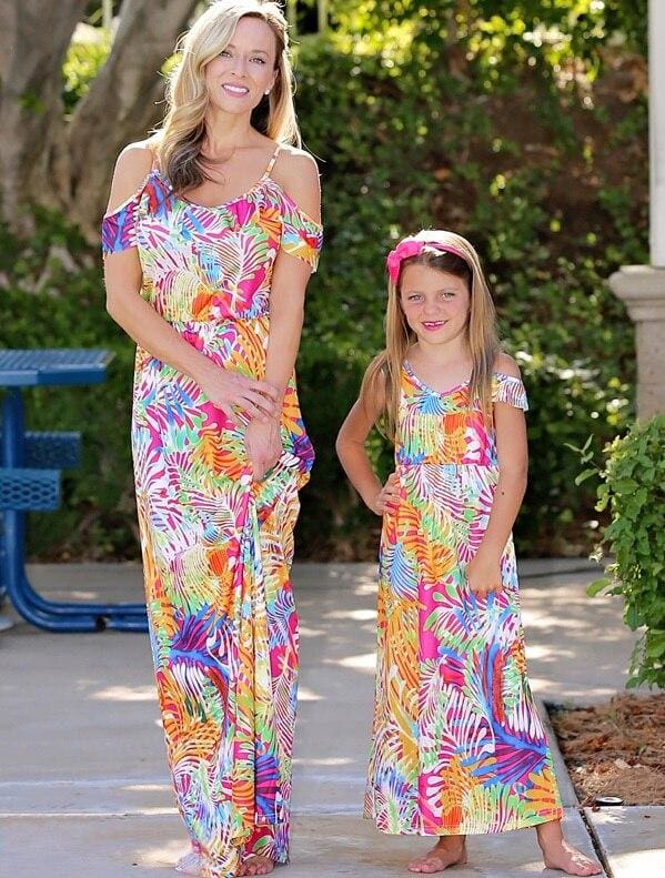 Robe De Plage Assortie Mère Et Fille – Image 2