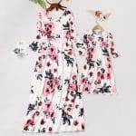 Robe De Cérémonie Blanche Pour Mère Et Fille
